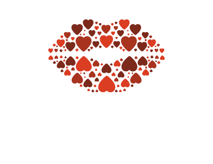 hearts on lips logo
