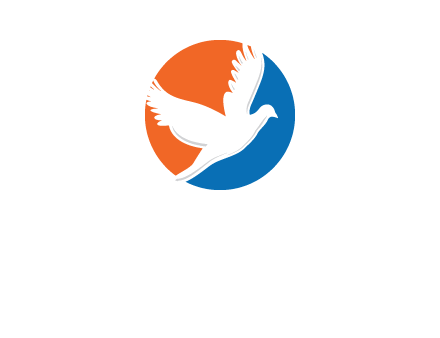 pigeon in circular logo