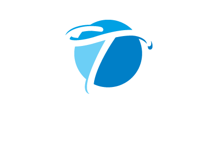 T letter in circle logo