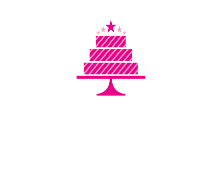 stars with wedding cake logo