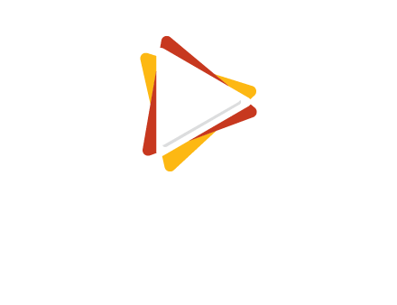 abstract play button logo