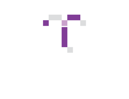 Digital letter T logo
