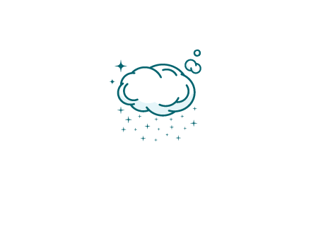 cloud with rain or stars