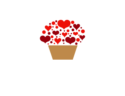 love basket full of hearts