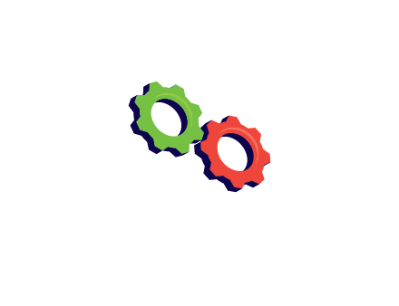 gears together engineering logo