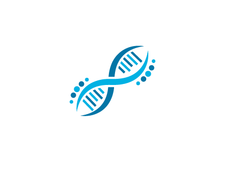 abstract DNA strand medical logo