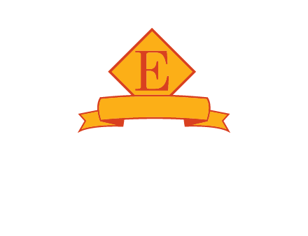 letter e inside the emblem logo