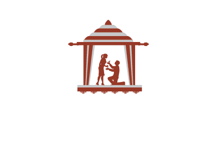 proposing in tent illustration
