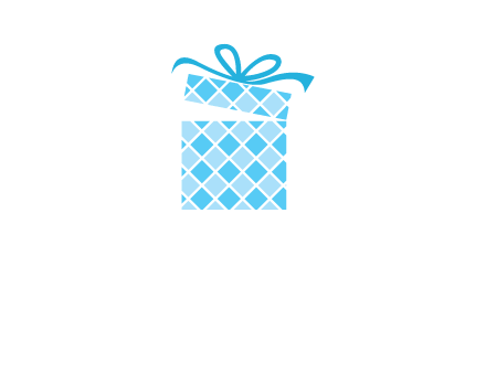 pattern gift box logo