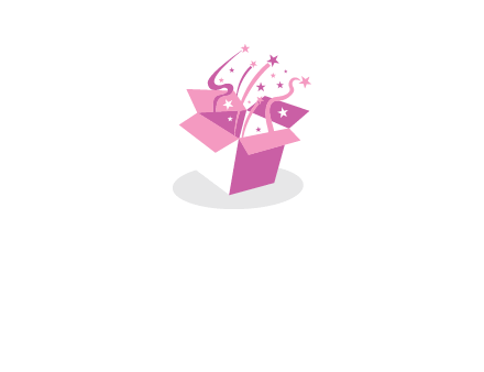 confetti gift box icon