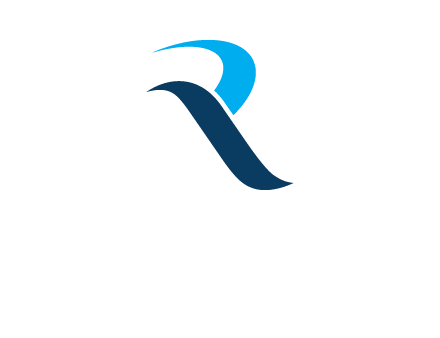 waves on letter R logo