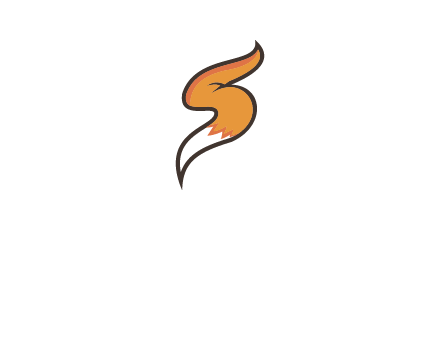 letter S fox tail logo