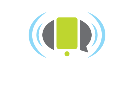 vibrating mobile and speech bubble icon
