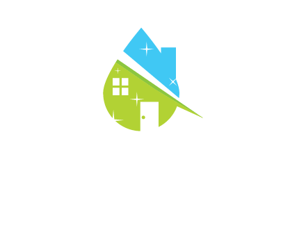 home in a drop logo
