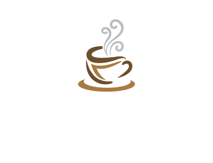 abstract coffee mug logo