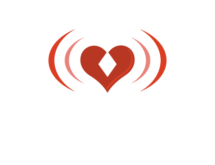 heart and signal logo