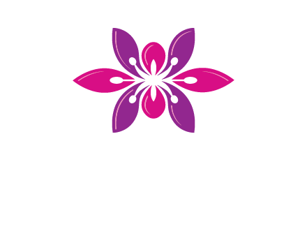 abstract lotus beauty logo