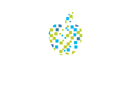 boxes forming apple logo