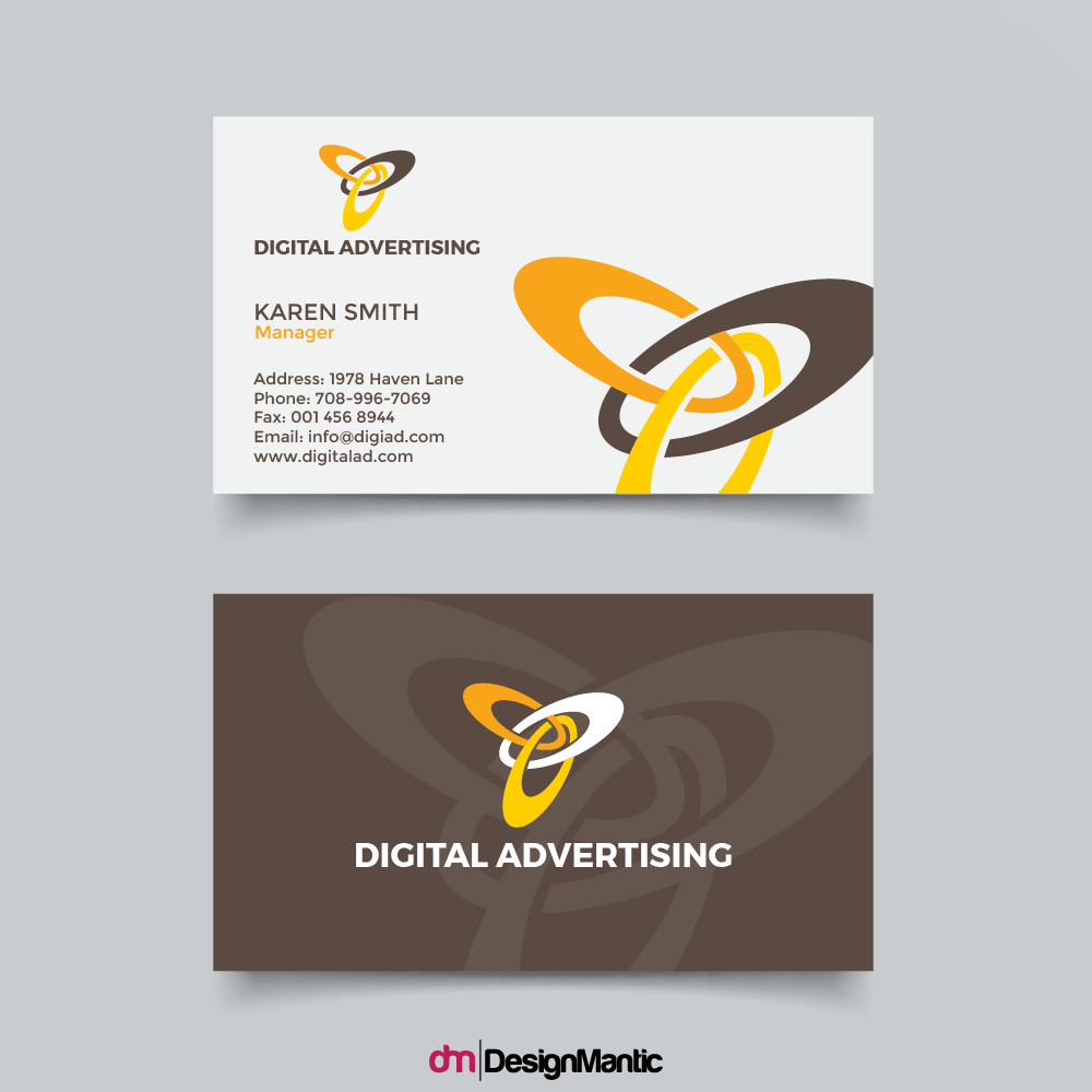 logo design on business card