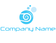 spirals in water bubbles logo