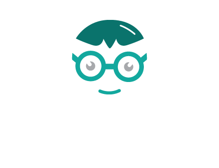 smiling face with glasses logo