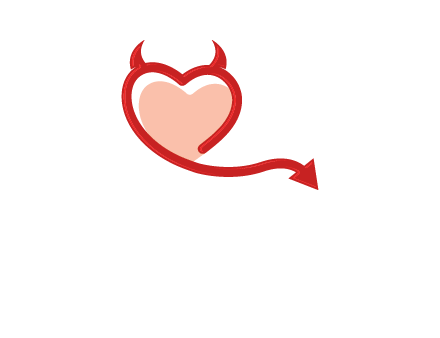 devil with heart logo