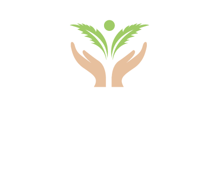 hands in leaf logo