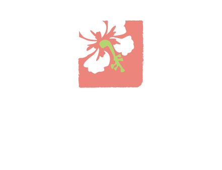 flower in square logo