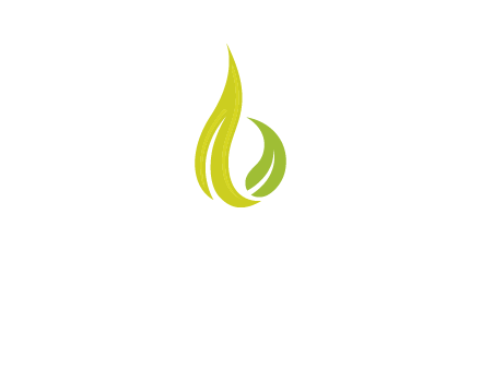 abstract leaves agricultural logo