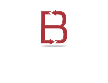 B letter arrow