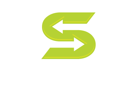 two arrow in Letter S logo