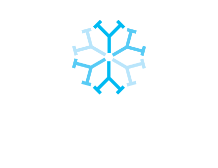 letter Y in rotation forming snowflake