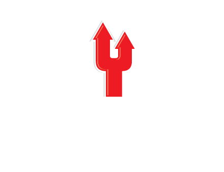 letter Y with arrow