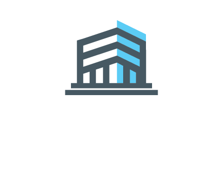 abstract building architecture logo