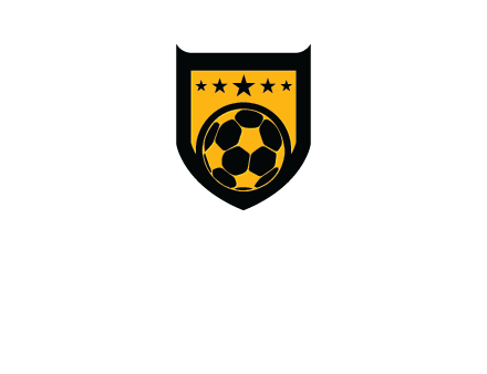 football in shield logo