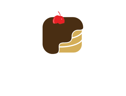 chocolate bakery cake logo