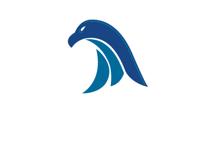 falcon head abstract logo