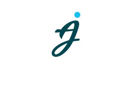 uppercase A joined with lowercase J