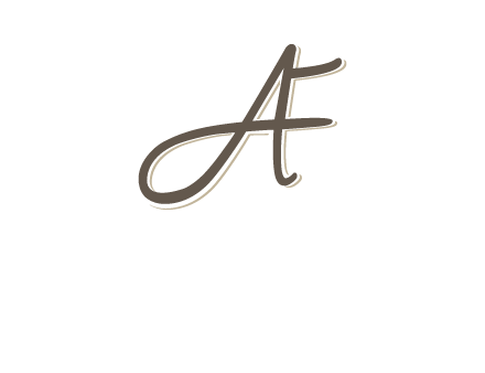 letter F entwined with cursive letter A