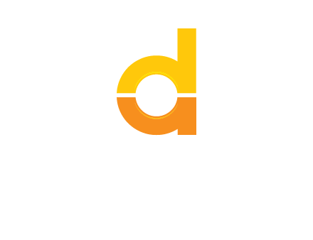 lowercase letter A inside lowercase letter D logo