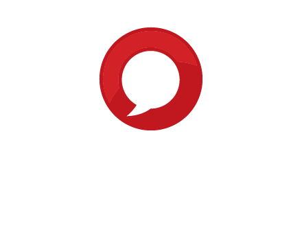 mirror image of letter Q inside an O