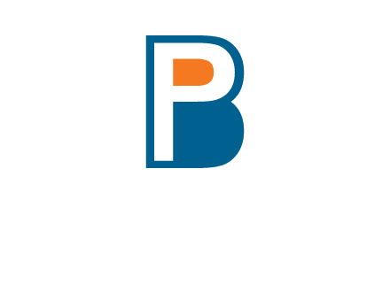 letter P inside B