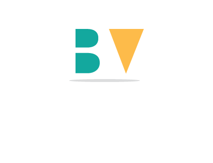 negative spacing letter B and letter V