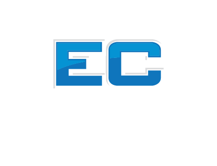 letter EC modern logo