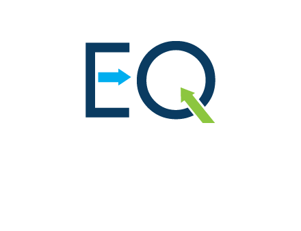 Letters Eq with arrows logo