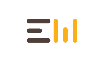 abstract letter E and letter W formed from lines