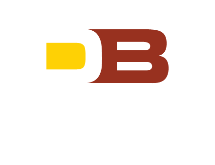 negative spacing letter D with letter B