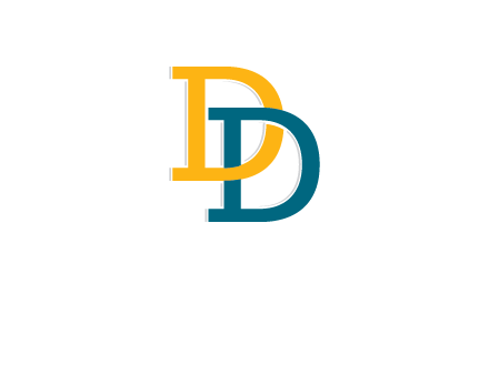 letter D intertwining with letter D