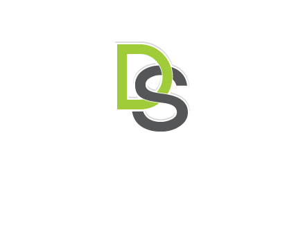 letter S intertwining with letter D