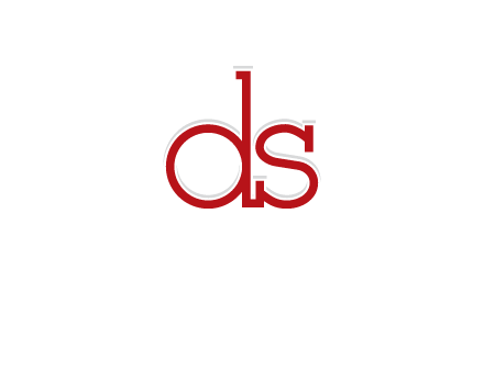 letter DS joined together